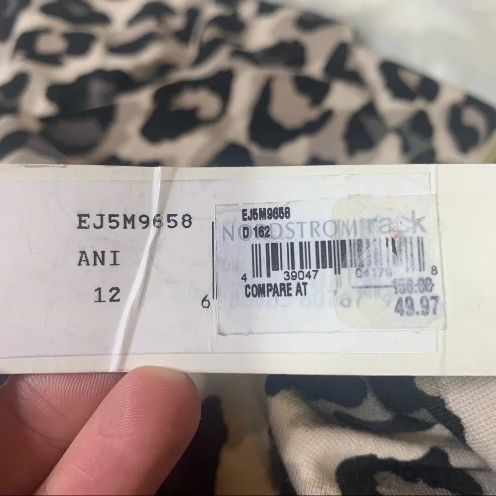 NEW Eliza J Leopard Print Ponte Fit & Flare Dress - Picture 11 of 12